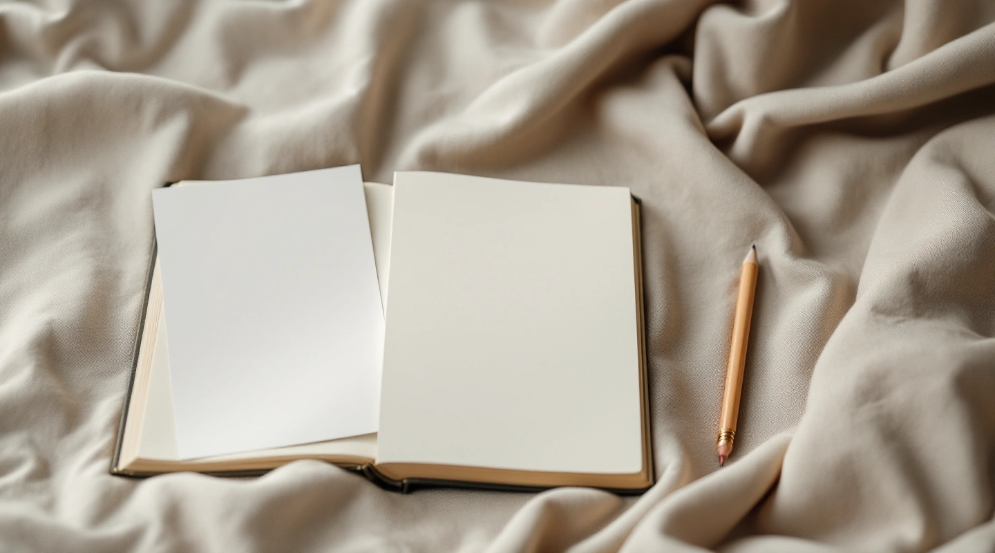 Unbranded books and paper reading materials on a naturally lit table.