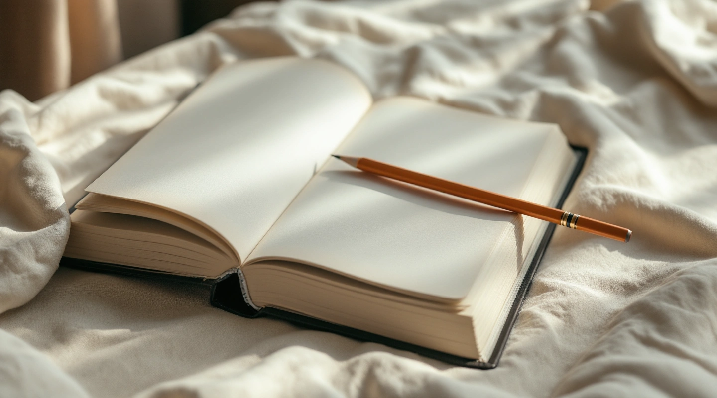 Unbranded books and paper reading materials on a naturally lit table.